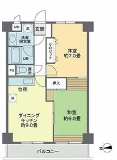 ヒル・イーストSS【11階】の間取り