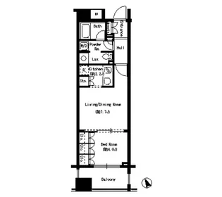 コクヨーレ日本橋【9階】の間取り