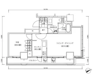 パークキューブ愛宕山タワー【21階】の間取り