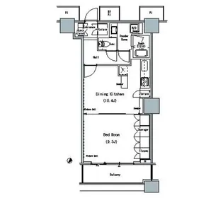 THE TOKYO TOWERS MIDTOWER【28階】の間取り