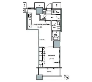 THE TOKYO TOWERS MIDTOWER【12階】の間取り