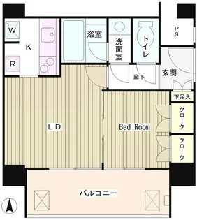 リバー&タワー【11階】の間取り