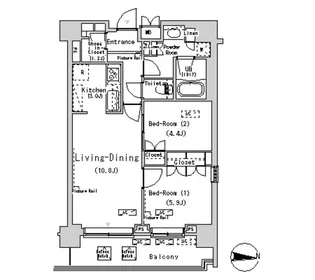 パークアクシス辰巳ステージ【11階】の間取り