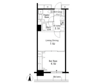 パークアクシス亀戸【5階】の間取り