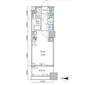 パークキューブ亀戸【12階】の間取り