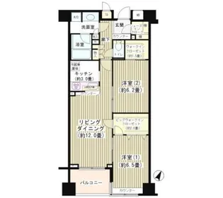 KDXレジデンス日本橋水天宮【3階】の間取り