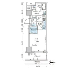 パークアクシス両国馬車通り【4階】の間取り