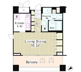 パークオアシス赤坂丹後坂【4階】の間取り