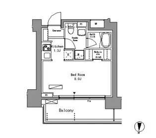 パークアクシス錦糸町【9階】の間取り