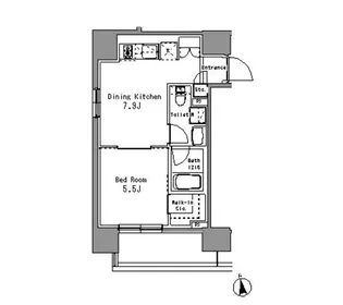 パークアクシス亀戸中央公園【13階】の間取り