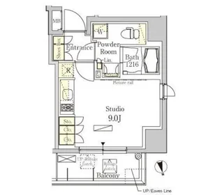 パークアクシス秋葉原EAST【8階】の間取り