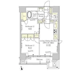 パークアクシス秋葉原EAST【11階】の間取り
