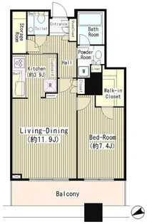 白金タワー【12階】の間取り