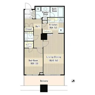 白金タワー【9階】の間取り