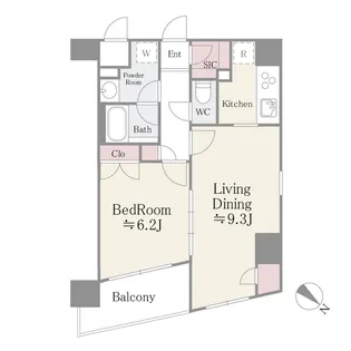 ステラメゾン茗荷谷【10階】の間取り