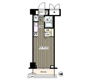 松本ビル【6階】の間取り
