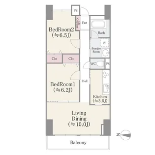アビタシオン大島【3階】の間取り