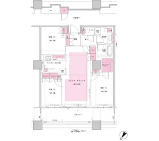 Brillia有明 Sky Tower【10階】の間取り