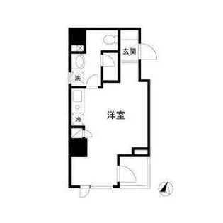 シャンブリーズ三越前【6階】の間取り