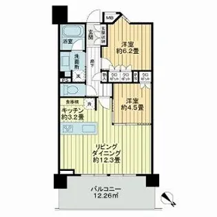 アトラス日暮里【10階】の間取り