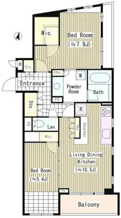 エル・セレーノ南麻布【2階】の間取り