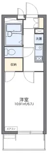 レオパレスエスト砂町【2階】の間取り