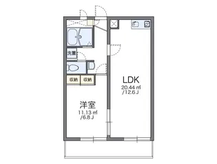 レオパレス言問【4階】の間取り
