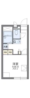レオパレスリベェール【1階】の間取り