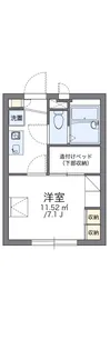 レオパレス豊藤Ⅱ【2階】の間取り