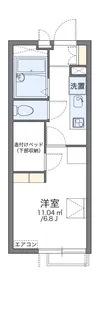 レオパレスセイント東砂【3階】の間取り