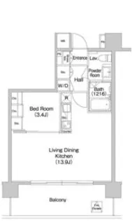 コンフォリア南砂町【20階】の間取り