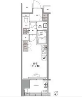 SKナインティ門前仲町【9階】の間取り