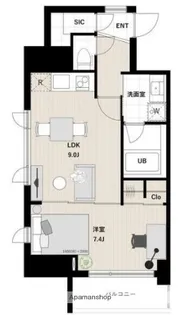 アーバンパーク清澄白河【7階】の間取り