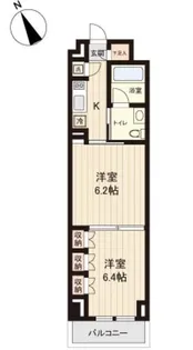プラティーク清澄白河【0602号室】の間取り
