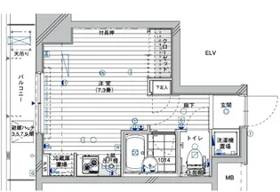 メインステージ錦糸町Ⅳ【11階】の間取り