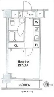 スカイコートパレス大島【5階】の間取り