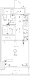 スカイコートパレス大島【8階】の間取り
