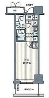 1Kの間取り画像