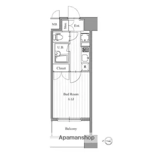 プライマル森下【3階】の間取り