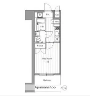 プライマル森下(旧フィットエル森下)【8階】の間取り