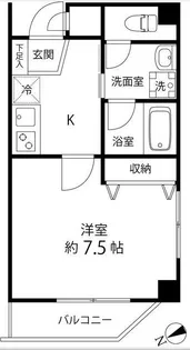 アーデンコート南砂【6階】の間取り