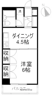 メイプル森戸【4階】の間取り