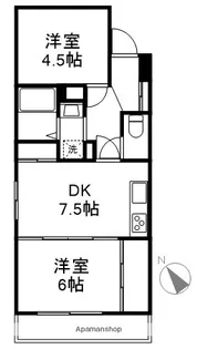 メイプル森戸【2階】の間取り