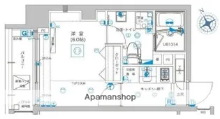 ヴェローナ門前仲町ルッソ【8階】の間取り