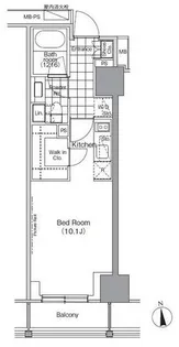 パークハビオ門前仲町【6階】の間取り