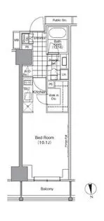 パークハビオ門前仲町【8階】の間取り