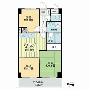 ライオンズプラザ東向島【2階】の間取り