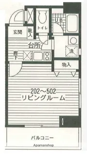 コンフォール深川【5階】の間取り