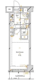 ラフィスタ東京イースト【1階】の間取り