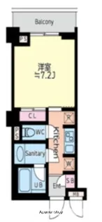 サンナッププラザ【4階】の間取り